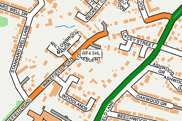 WF4 5HL map - OS OpenMap – Local (Ordnance Survey)