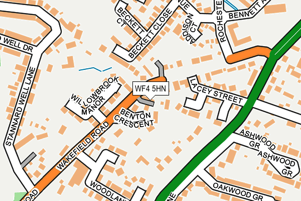 WF4 5HN map - OS OpenMap – Local (Ordnance Survey)