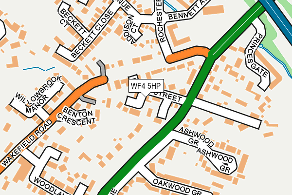 WF4 5HP map - OS OpenMap – Local (Ordnance Survey)