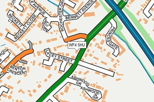 WF4 5HU map - OS OpenMap – Local (Ordnance Survey)