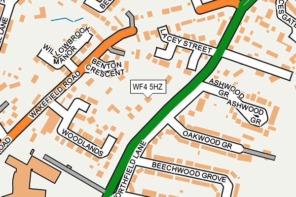 WF4 5HZ map - OS OpenMap – Local (Ordnance Survey)