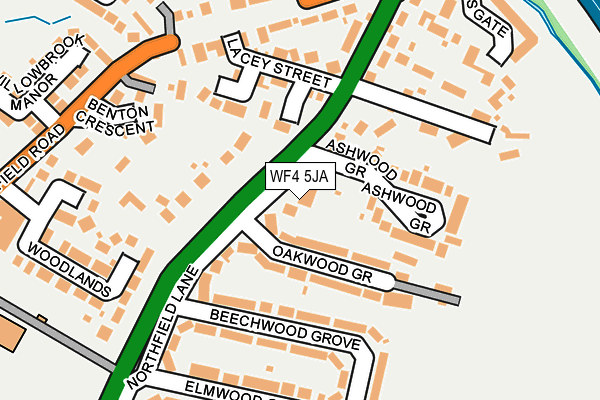 WF4 5JA map - OS OpenMap – Local (Ordnance Survey)