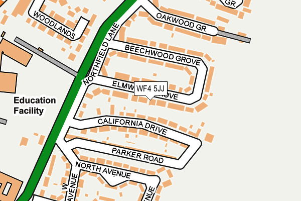 WF4 5JJ map - OS OpenMap – Local (Ordnance Survey)