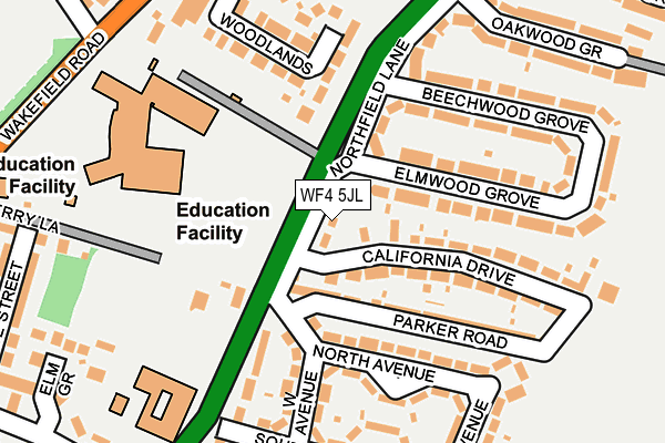 WF4 5JL map - OS OpenMap – Local (Ordnance Survey)