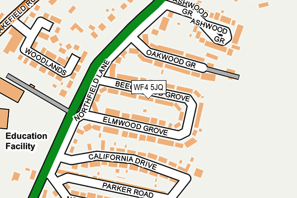 WF4 5JQ map - OS OpenMap – Local (Ordnance Survey)