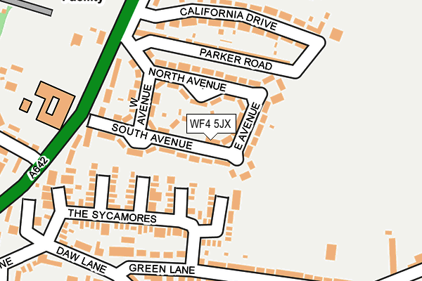 WF4 5JX map - OS OpenMap – Local (Ordnance Survey)