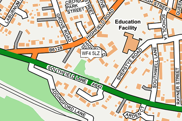 WF4 5LZ map - OS OpenMap – Local (Ordnance Survey)