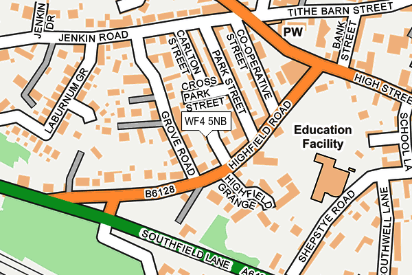 WF4 5NB map - OS OpenMap – Local (Ordnance Survey)