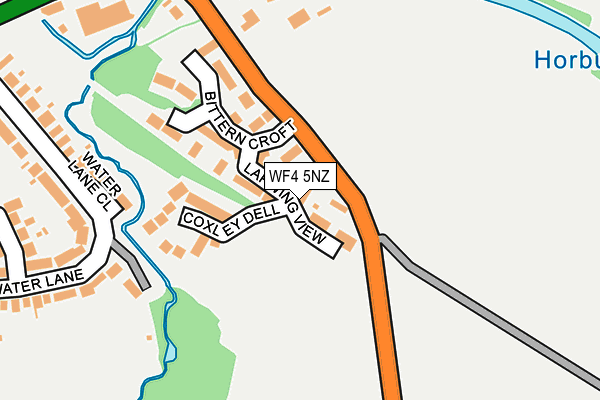 WF4 5NZ map - OS OpenMap – Local (Ordnance Survey)