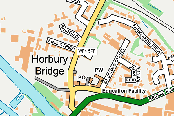 WF4 5PF map - OS OpenMap – Local (Ordnance Survey)