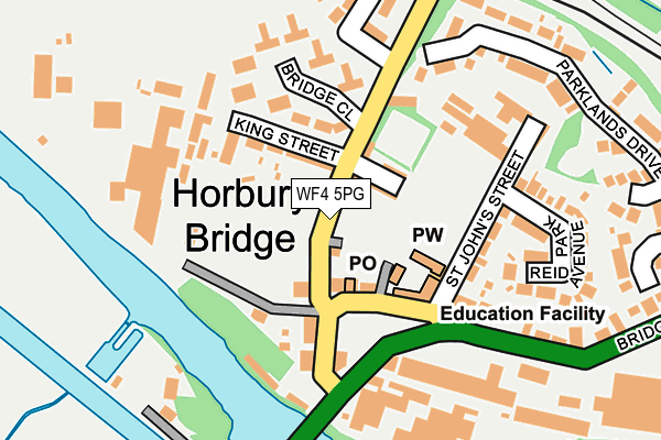 WF4 5PG map - OS OpenMap – Local (Ordnance Survey)