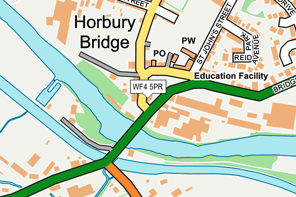 WF4 5PR map - OS OpenMap – Local (Ordnance Survey)