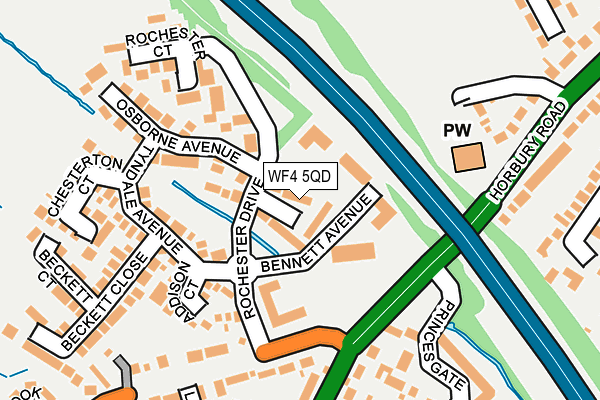 WF4 5QD map - OS OpenMap – Local (Ordnance Survey)