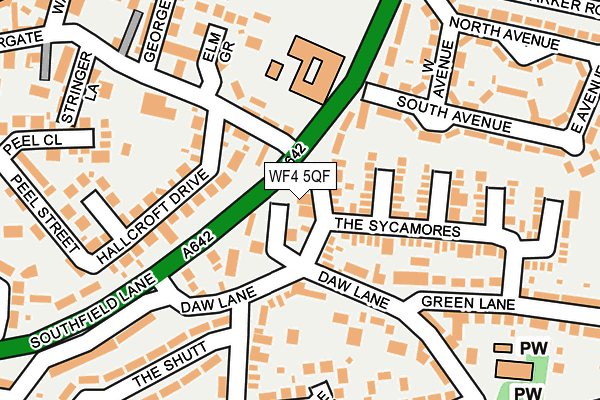 WF4 5QF map - OS OpenMap – Local (Ordnance Survey)