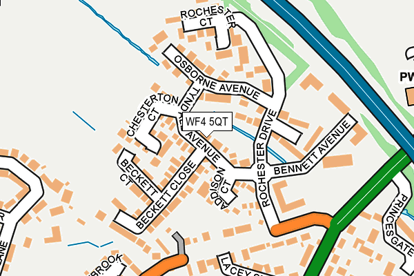 WF4 5QT map - OS OpenMap – Local (Ordnance Survey)