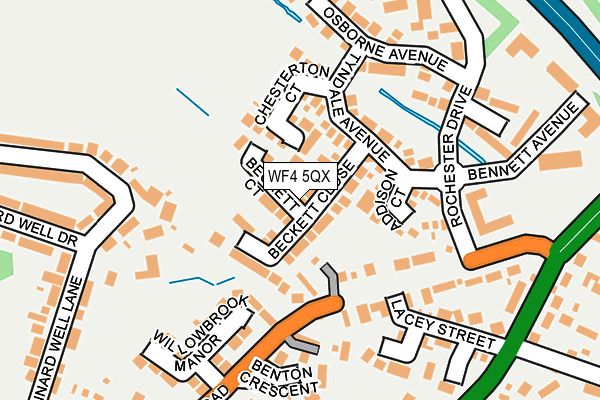 WF4 5QX map - OS OpenMap – Local (Ordnance Survey)