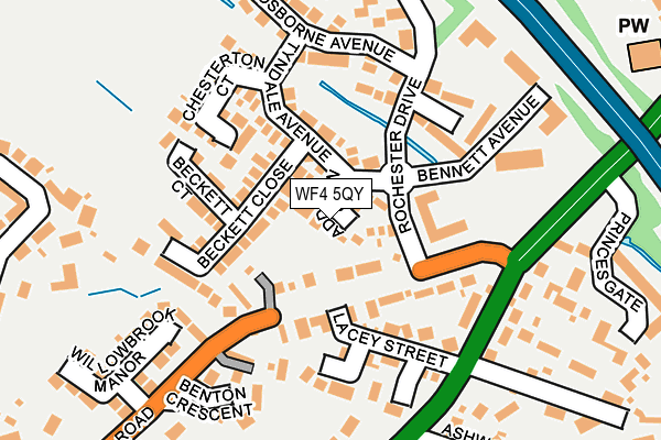 WF4 5QY map - OS OpenMap – Local (Ordnance Survey)