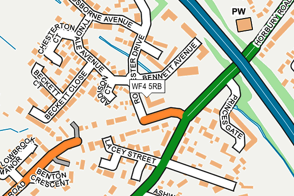 WF4 5RB map - OS OpenMap – Local (Ordnance Survey)