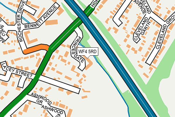 WF4 5RD map - OS OpenMap – Local (Ordnance Survey)