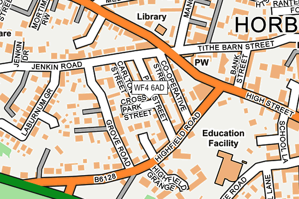 WF4 6AD map - OS OpenMap – Local (Ordnance Survey)