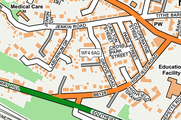 WF4 6AG map - OS OpenMap – Local (Ordnance Survey)