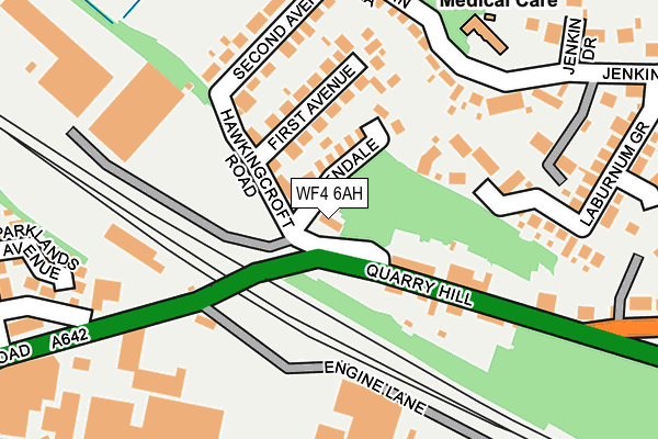 WF4 6AH map - OS OpenMap – Local (Ordnance Survey)