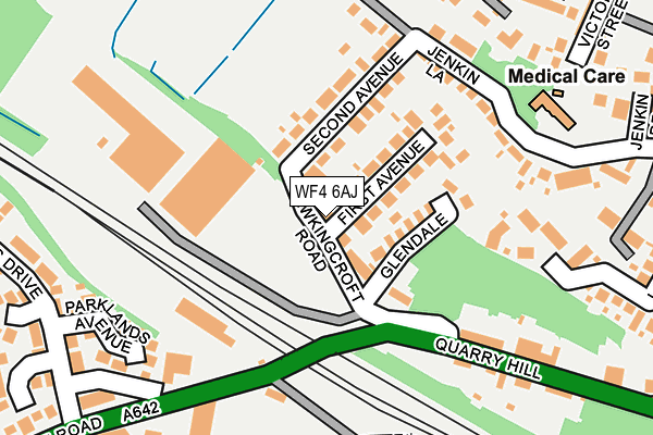 WF4 6AJ map - OS OpenMap – Local (Ordnance Survey)