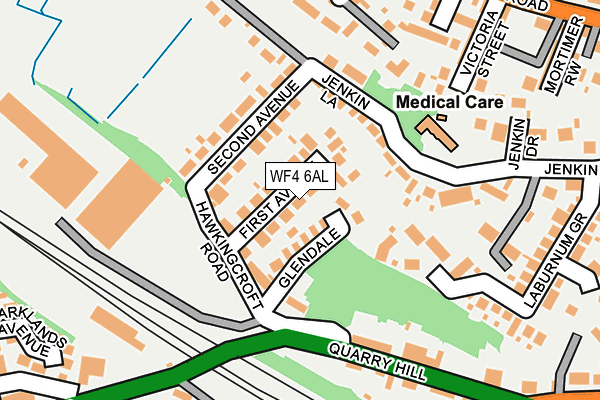 WF4 6AL map - OS OpenMap – Local (Ordnance Survey)