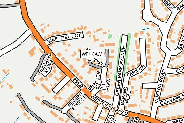 WF4 6AW map - OS OpenMap – Local (Ordnance Survey)
