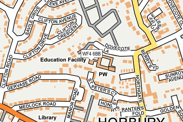 WF4 6BB map - OS OpenMap – Local (Ordnance Survey)