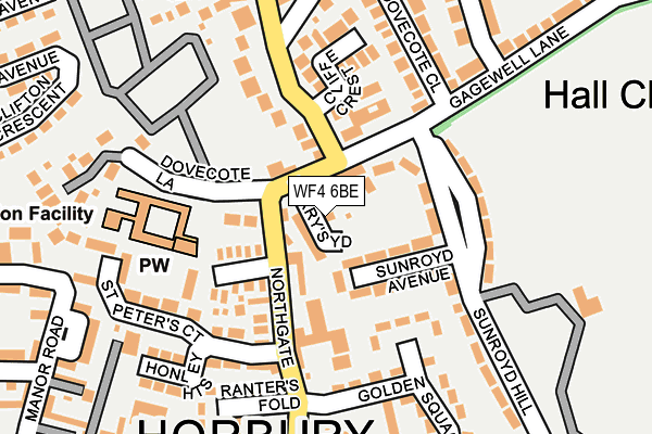 WF4 6BE map - OS OpenMap – Local (Ordnance Survey)