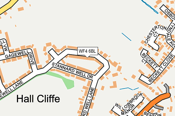 WF4 6BL map - OS OpenMap – Local (Ordnance Survey)