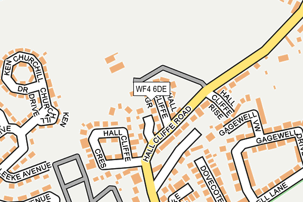 WF4 6DE map - OS OpenMap – Local (Ordnance Survey)