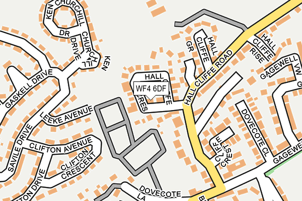 WF4 6DF map - OS OpenMap – Local (Ordnance Survey)