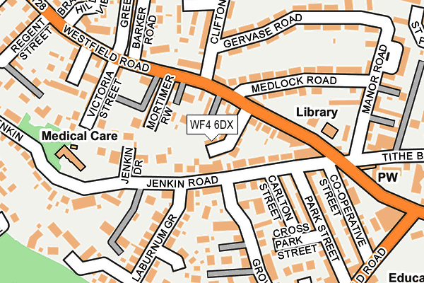 WF4 6DX map - OS OpenMap – Local (Ordnance Survey)