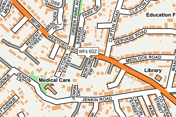 WF4 6DZ map - OS OpenMap – Local (Ordnance Survey)