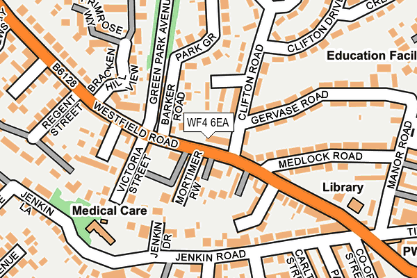 WF4 6EA map - OS OpenMap – Local (Ordnance Survey)