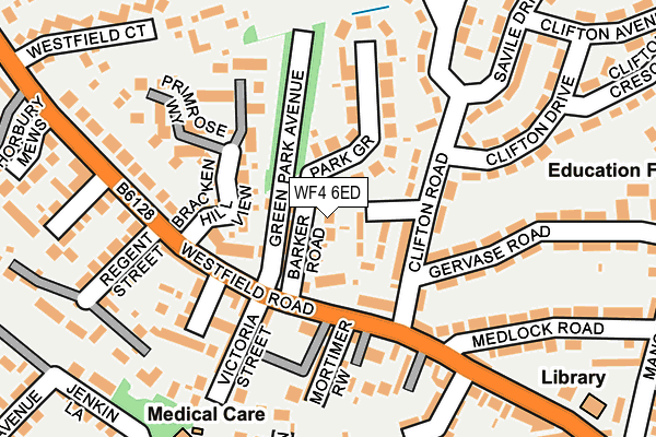 WF4 6ED map - OS OpenMap – Local (Ordnance Survey)