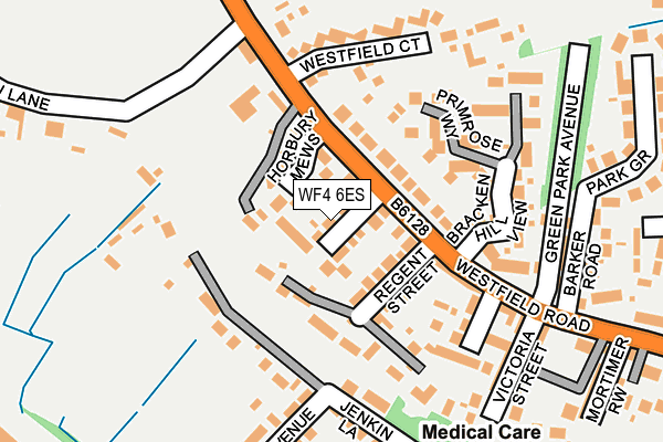 WF4 6ES map - OS OpenMap – Local (Ordnance Survey)