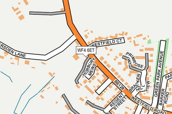 WF4 6ET map - OS OpenMap – Local (Ordnance Survey)