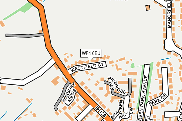 WF4 6EU map - OS OpenMap – Local (Ordnance Survey)