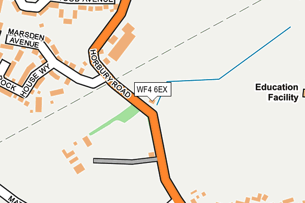 WF4 6EX map - OS OpenMap – Local (Ordnance Survey)
