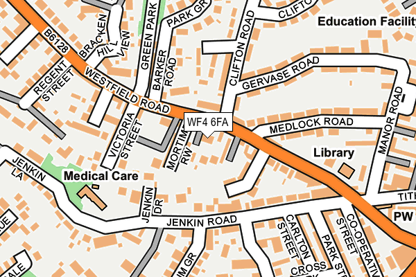 WF4 6FA map - OS OpenMap – Local (Ordnance Survey)