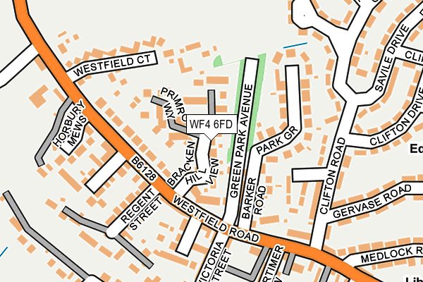 WF4 6FD map - OS OpenMap – Local (Ordnance Survey)