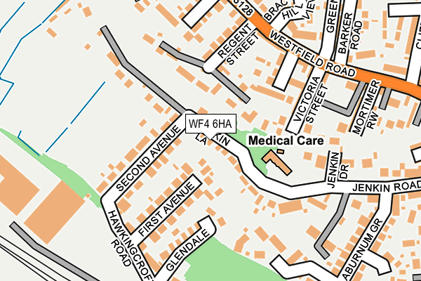 WF4 6HA map - OS OpenMap – Local (Ordnance Survey)