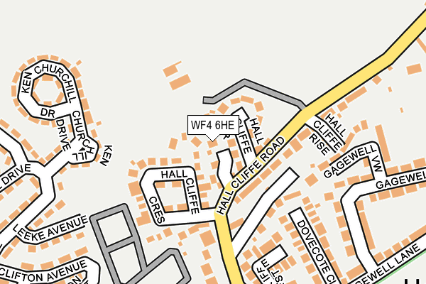 WF4 6HE map - OS OpenMap – Local (Ordnance Survey)