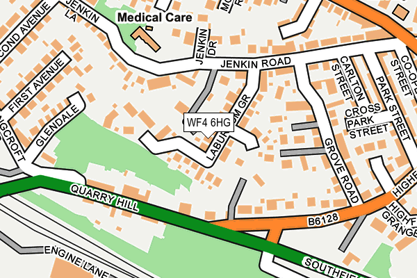 WF4 6HG map - OS OpenMap – Local (Ordnance Survey)