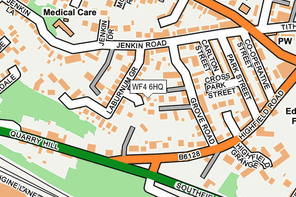 WF4 6HQ map - OS OpenMap – Local (Ordnance Survey)