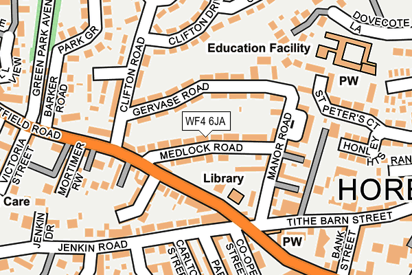 WF4 6JA map - OS OpenMap – Local (Ordnance Survey)