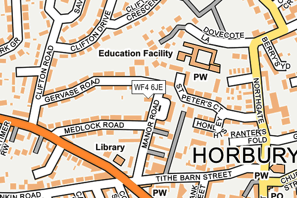 WF4 6JE map - OS OpenMap – Local (Ordnance Survey)